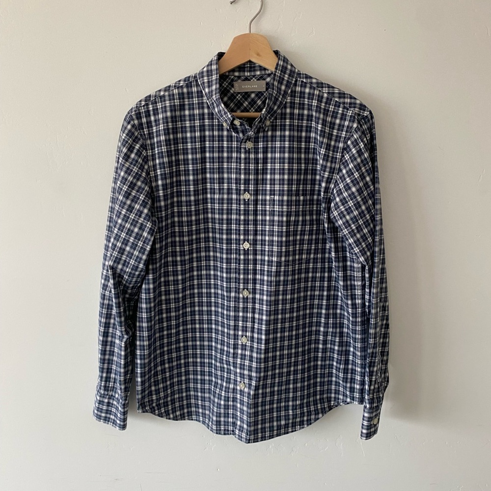 Everlane Shirt - Small - Blue Plaid